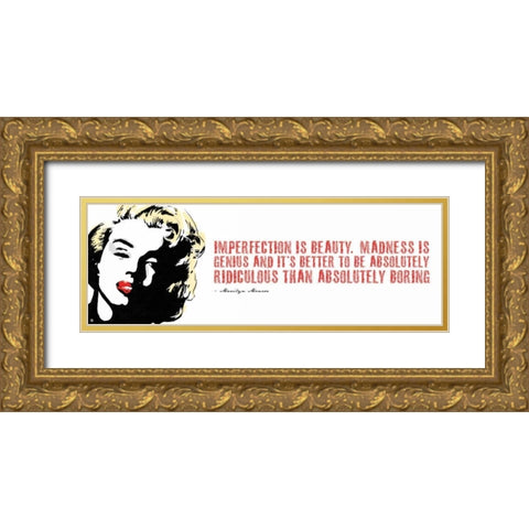 Monroe D Gold Ornate Wood Framed Art Print with Double Matting by Rodriquez Jr, Enrique