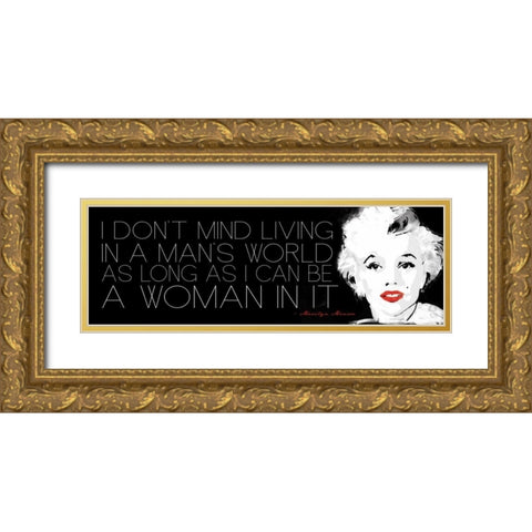 I Dont Mind Gold Ornate Wood Framed Art Print with Double Matting by Rodriquez Jr, Enrique