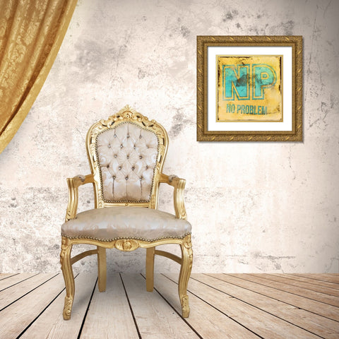 NP Gold Ornate Wood Framed Art Print with Double Matting by Rodriquez Jr, Enrique