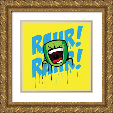 Rahr C Gold Ornate Wood Framed Art Print with Double Matting by Rodriquez Jr, Enrique