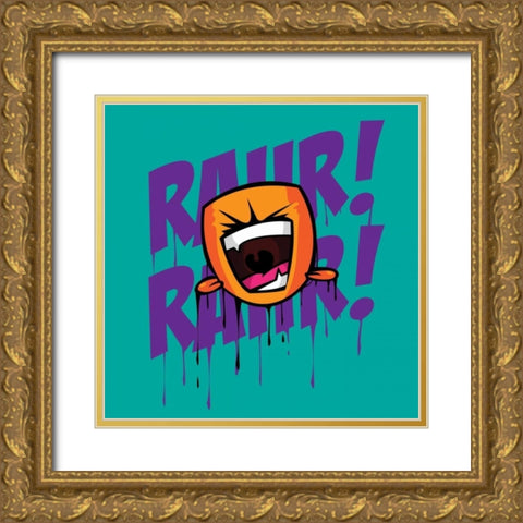 Rahr 7F Gold Ornate Wood Framed Art Print with Double Matting by Rodriquez Jr, Enrique