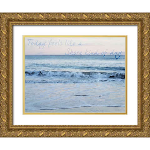 Shore Feelings 1 Gold Ornate Wood Framed Art Print with Double Matting by Urquhart, Elizabeth