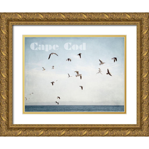 Cape Flight Gold Ornate Wood Framed Art Print with Double Matting by Urquhart, Elizabeth