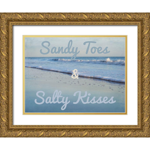 Sandy Toes 2 Gold Ornate Wood Framed Art Print with Double Matting by Urquhart, Elizabeth
