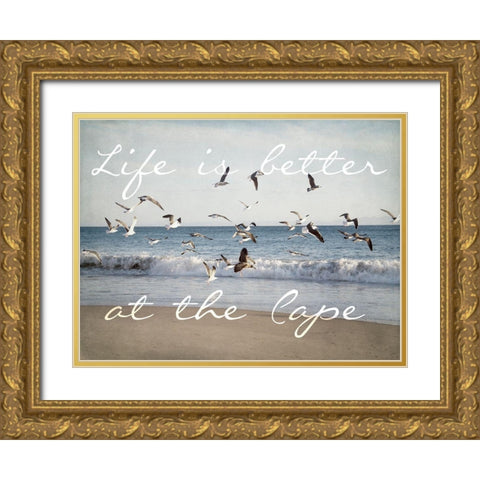 Cape Life Gold Ornate Wood Framed Art Print with Double Matting by Urquhart, Elizabeth