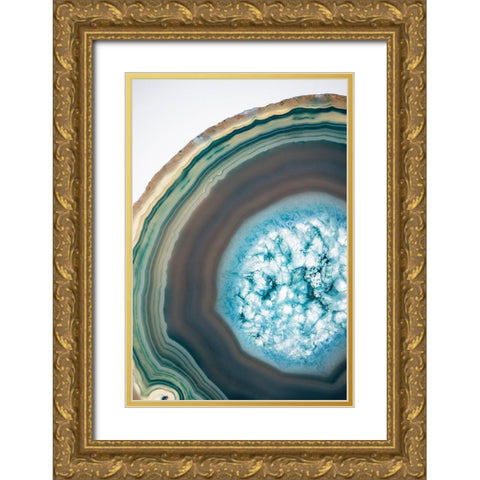 Geode Close Up 1 Gold Ornate Wood Framed Art Print with Double Matting by Urquhart, Elizabeth