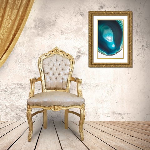 Geode Close Up 2 Gold Ornate Wood Framed Art Print with Double Matting by Urquhart, Elizabeth