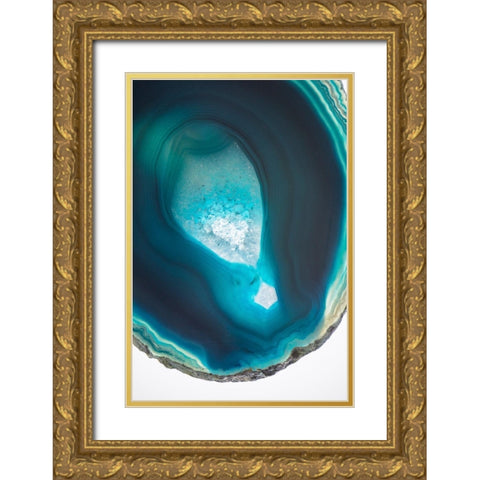 Geode Close Up 2 Gold Ornate Wood Framed Art Print with Double Matting by Urquhart, Elizabeth