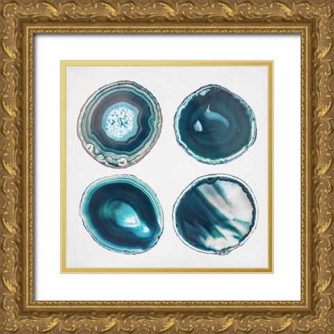 Geode Collection 4 Gold Ornate Wood Framed Art Print with Double Matting by Urquhart, Elizabeth