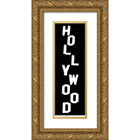 Hollywood Vert Gold Ornate Wood Framed Art Print with Double Matting by Gibbons, Lauren