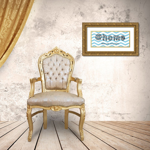 Home Gold Ornate Wood Framed Art Print with Double Matting by Gibbons, Lauren
