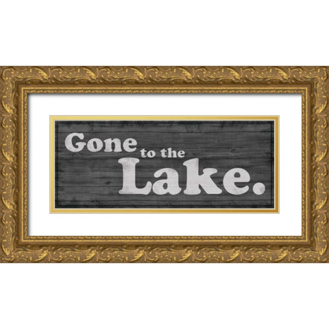 Gone to Lake 1 Gold Ornate Wood Framed Art Print with Double Matting by Gibbons, Lauren