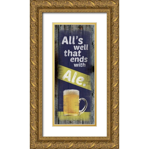 Ale Gold Ornate Wood Framed Art Print with Double Matting by Gibbons, Lauren