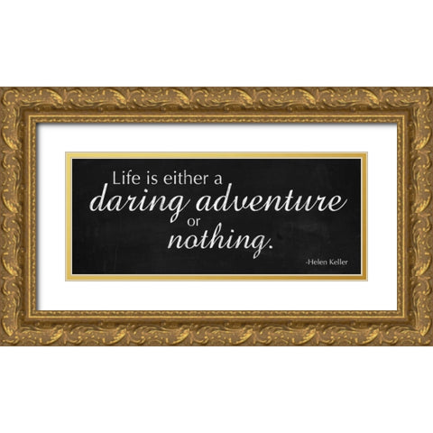 Daring Adventure Gold Ornate Wood Framed Art Print with Double Matting by Gibbons, Lauren