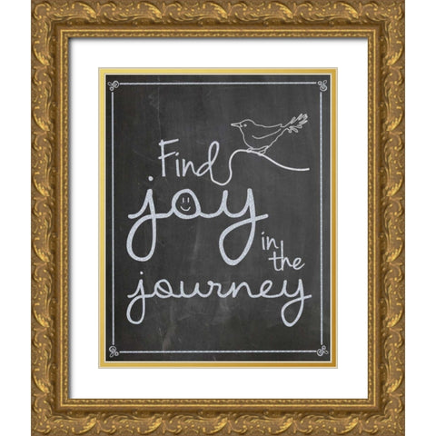 FJJ Bird Gold Ornate Wood Framed Art Print with Double Matting by Gibbons, Lauren