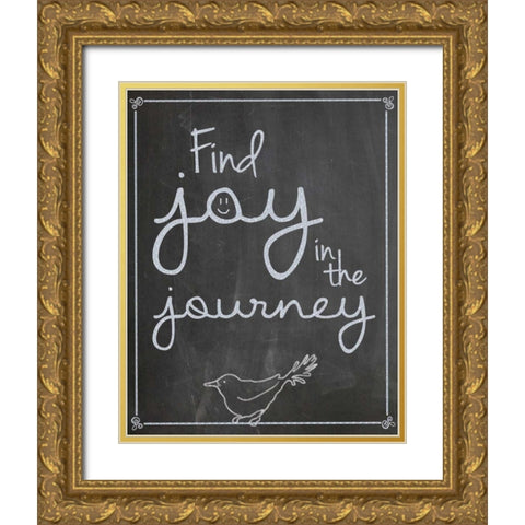 FJJ Sparrow Gold Ornate Wood Framed Art Print with Double Matting by Gibbons, Lauren