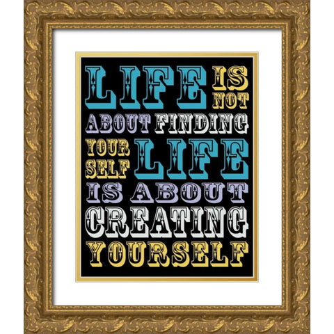 Creating Yourself Gold Ornate Wood Framed Art Print with Double Matting by Gibbons, Lauren