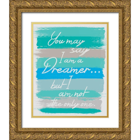 Dreamer Gold Ornate Wood Framed Art Print with Double Matting by Gibbons, Lauren