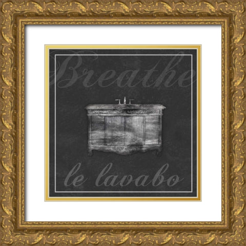 French Sink Gold Ornate Wood Framed Art Print with Double Matting by Gibbons, Lauren