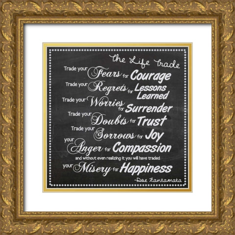 Life Trade White Boarder Gold Ornate Wood Framed Art Print with Double Matting by Gibbons, Lauren