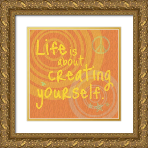 Creating Yourself Gold Ornate Wood Framed Art Print with Double Matting by Gibbons, Lauren