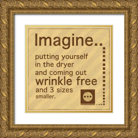 Imagine Gold Ornate Wood Framed Art Print with Double Matting by Gibbons, Lauren