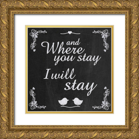 Where Stay 5 Gold Ornate Wood Framed Art Print with Double Matting by Gibbons, Lauren