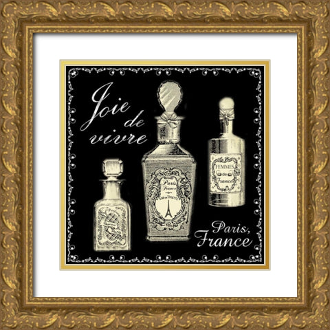 Perfume Noir 3 Gold Ornate Wood Framed Art Print with Double Matting by Gibbons, Lauren