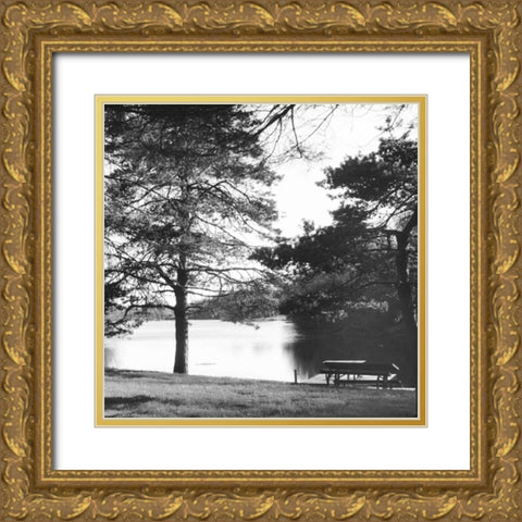 Landscape Gold Ornate Wood Framed Art Print with Double Matting by Gibbons, Lauren