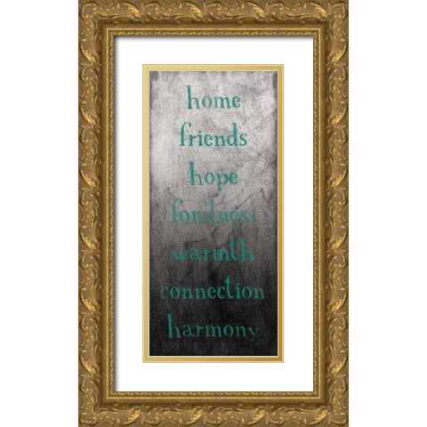 TYPE Gold Ornate Wood Framed Art Print with Double Matting by Grey, Jace