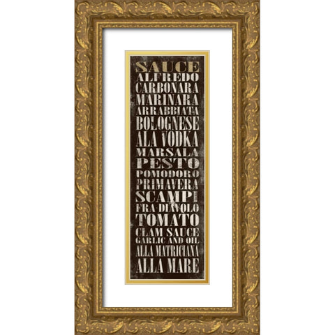 SAUCE Gold Ornate Wood Framed Art Print with Double Matting by Grey, Jace