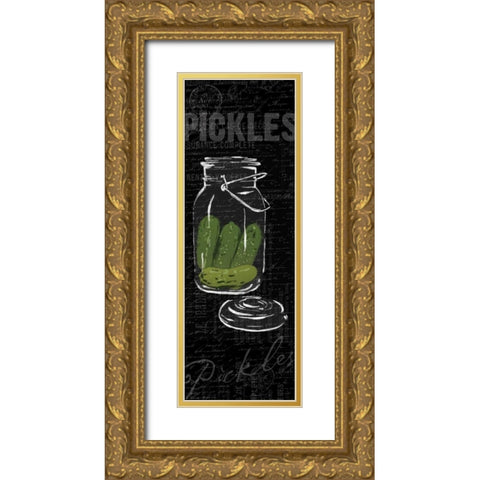 Pickles Gold Ornate Wood Framed Art Print with Double Matting by Grey, Jace