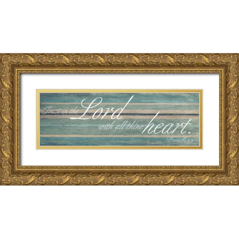 Lord heart Gold Ornate Wood Framed Art Print with Double Matting by Grey, Jace