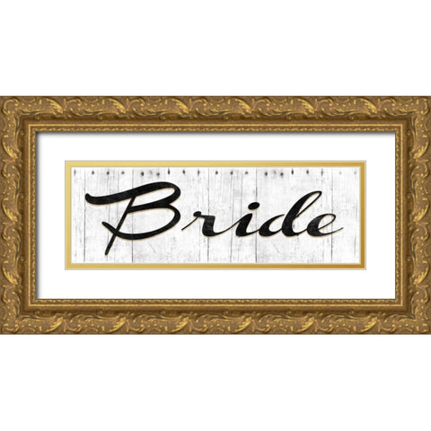Bride Gold Ornate Wood Framed Art Print with Double Matting by Grey, Jace