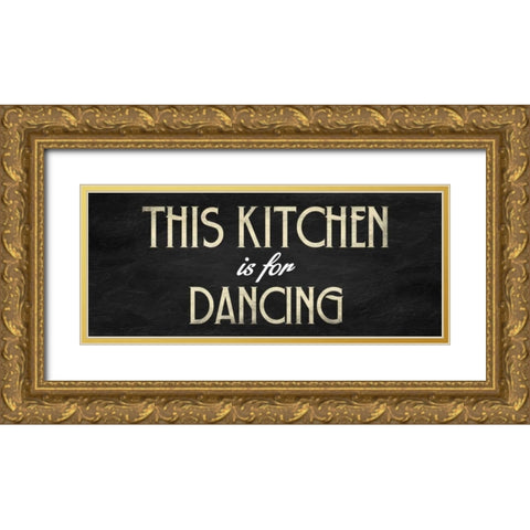 Kitchen Gold Ornate Wood Framed Art Print with Double Matting by Grey, Jace