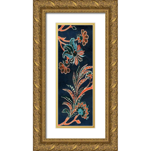 Vic Tropical Floral Gold Ornate Wood Framed Art Print with Double Matting by Grey, Jace