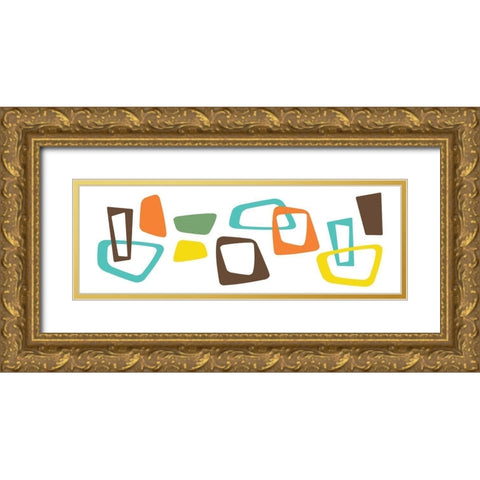 Pattern Pop Gold Ornate Wood Framed Art Print with Double Matting by Grey, Jace