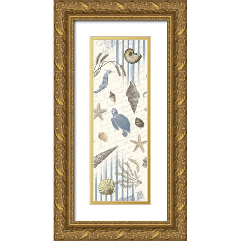 Coastal Mix Gold Ornate Wood Framed Art Print with Double Matting by Grey, Jace