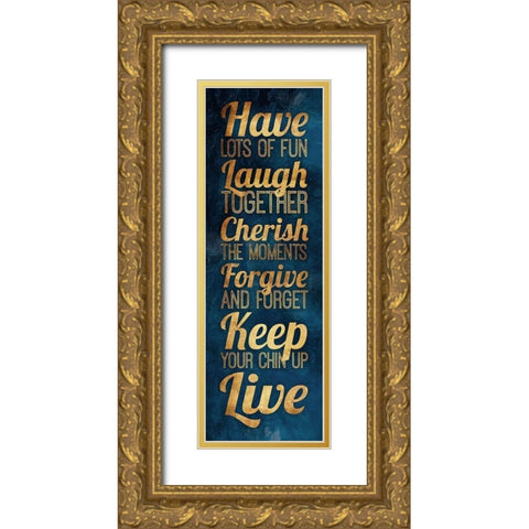 Have Lots Of Fun Gold Gold Ornate Wood Framed Art Print with Double Matting by Grey, Jace
