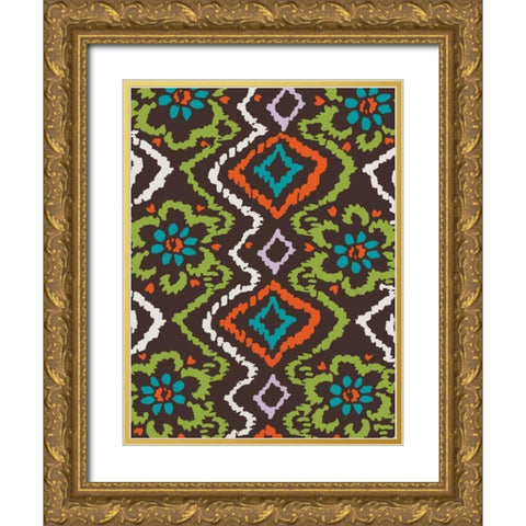 Flow Gold Ornate Wood Framed Art Print with Double Matting by Grey, Jace