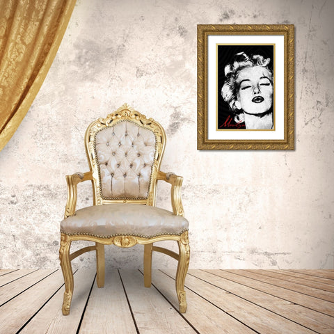 Monroe A Gold Ornate Wood Framed Art Print with Double Matting by Grey, Jace