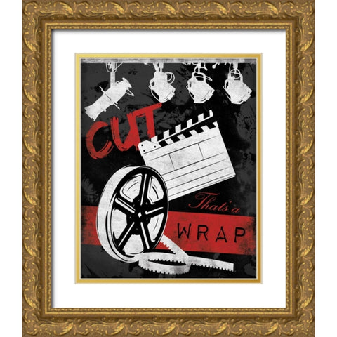 Cinema B2 Gold Ornate Wood Framed Art Print with Double Matting by Grey, Jace