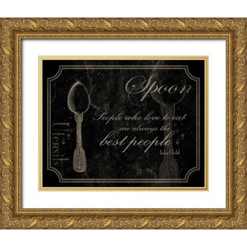 Spoon Quote 2 Gold Ornate Wood Framed Art Print with Double Matting by Grey, Jace
