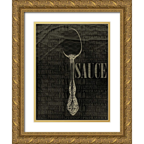 SAUCE Type 2 Gold Ornate Wood Framed Art Print with Double Matting by Grey, Jace