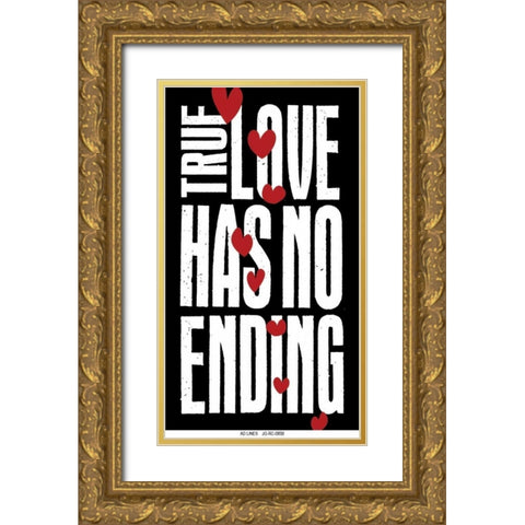 True Love Gold Ornate Wood Framed Art Print with Double Matting by Grey, Jace