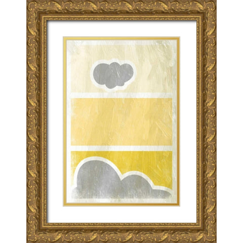 Pattern 2 Stage Vertical Gold Ornate Wood Framed Art Print with Double Matting by Grey, Jace