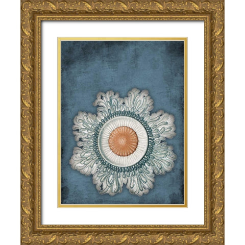 Blue Coastal Mate Gold Ornate Wood Framed Art Print with Double Matting by Grey, Jace