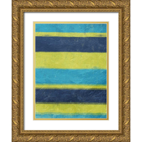 Cool Hues Gold Ornate Wood Framed Art Print with Double Matting by Grey, Jace