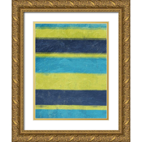 Cool Hues 2 Gold Ornate Wood Framed Art Print with Double Matting by Grey, Jace