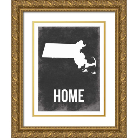 Mass Home Gold Ornate Wood Framed Art Print with Double Matting by Grey, Jace